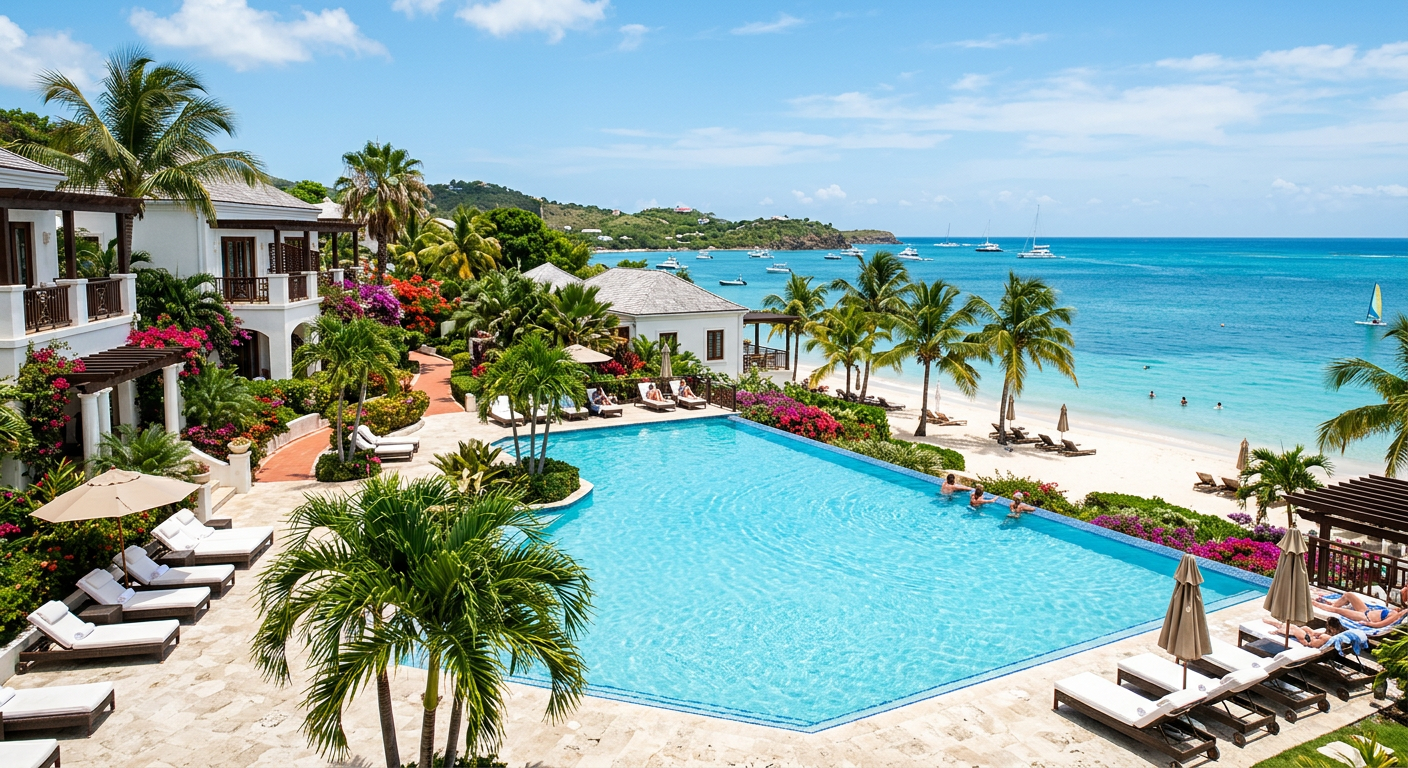 Blue Waters Resort & Spa beachfront view